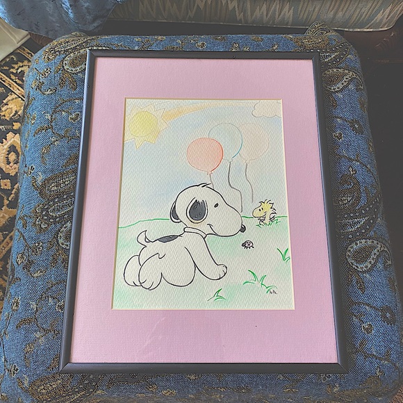 Signed Peanuts Snoopy & Woodstock” Fan Art - Picture 5 of 14